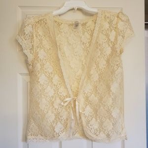 Lace front closure top